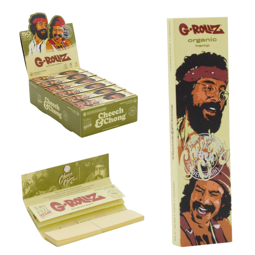 Chech & Chong Papers + Tips Grün (50+50 Stück) kaufen – Savage-Clones