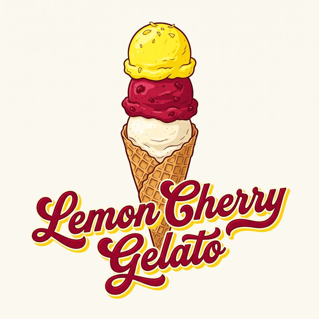 Lemon Cherry Gelato in Steinwolle