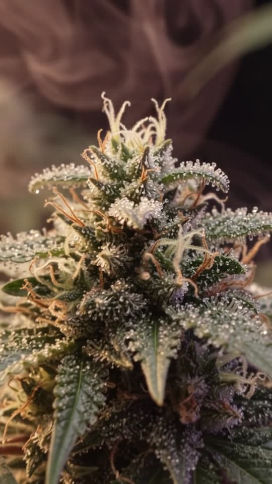 Harzige Cannabis-Blüte aus Clone-only-Genetik